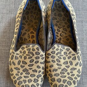 Rothy's Brown and Black Leopard Print Flats
